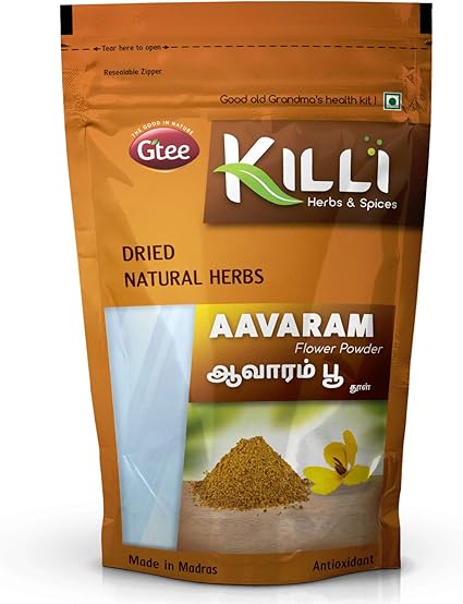 KILLI Avarampoo | Tarwar | Aavaram | Senna auriculata | Tangedu Flower Powder, 100g