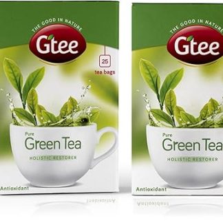 GTEE Green Tea Bags - Regular, 25 Tea bags (Pack of 2)