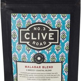 No. 3 Clive Road Clive Road Vanilla Black Tea - 30+ Cups, Premium Tea Pouch, Nilgiri Tea Blended Using Natural Vanilla, Delicious Dessert Tea, No Added Sugar, 100% Pure Black Loose Tea Leaves, 50 G