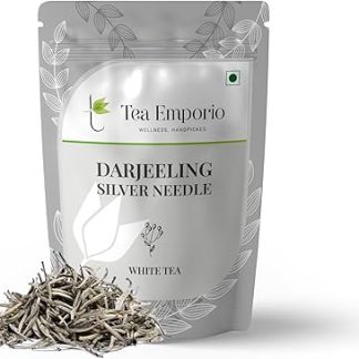 SURAJMUKHI TEA GOLD STANDARD Surajmukhi Tea Darjeeling Silver Needles White Tea - | Improves Digestion & Heartburn | Skin Glow Tea With 100% Natural Pure Leaves 50G Deep Brown
