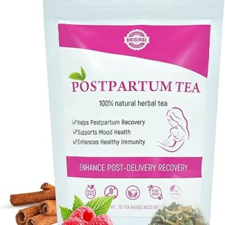 Aromlife Postpartum Tea for Women Postnatal Hormone Balance, Organic Raspberry Tea New Mama Postpartum Essential, 10 Teabags Postpartum Herbal Tea Breastfeeding-Friendly and Helps Postpartum Recovery
