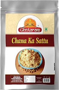 GFP Tikamgarh Rich Chana Sattu Atta/Chana Sattu Powder/Roasted Gram Flour/Natural & Gluten Free Chana Sattu|Pure & Tasty Refined Fibrous Sattu Drink Powder-2980g