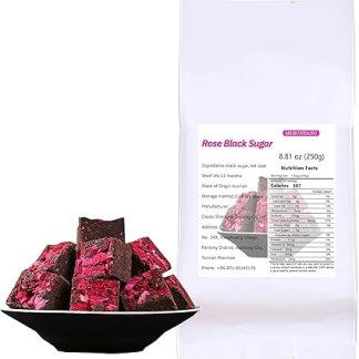 Black sugar rose tea 8.81oz -Mellow taste-Instant sugar tea-Rose sugar tea玫瑰黑糖250g