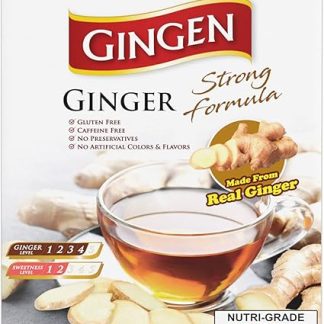 Gingen Instant Ginger Drink Strong Formula (10 Sachets), 180 g (Pack of 10)