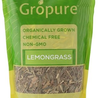 GroPure Organic: From Soil to Soul - Lemongrass Leaves - 100g I Loaded with Antioxidants I Detoxifies Body I Thai Cooking I Enjoy the taste of Pure Products I Organically Grown I SUPERFOOD