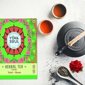 YUVA SOUL Tulsi - Rose Herbal Tea - 25 Grams