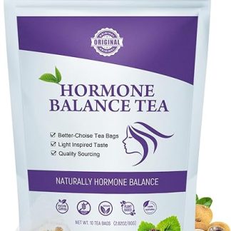 Aromlife Organic Hormone Balance Tea for Women Healthy Period Cycle, Pure Herbal Hormone Tea for Hormonal Acne & PCOS Management, 10 Tea Bags Natural Feminine Balance Tea Helps Fertility Enhancement