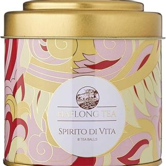 Haflong Tea Celebration Collection - Spirito Da Vita White/Green Tea Balls [Pack of 8] Handcrafted, Low-Caffeine, Bio-Degradable Tea Balls