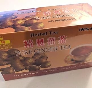 2 Boxes x 20 tea bags Royal King 100% Natural Pure Ginger Tea (40 tea bag total)