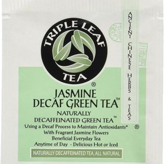 Triple Leaf Tea Jasmine Green Tea Decaffeinated Tea Bags, Pack of 2