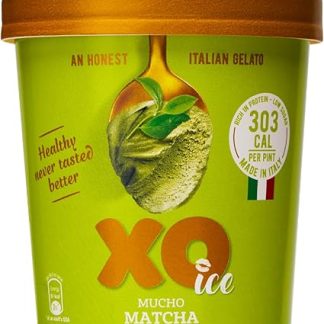 XO Ice Mucho Matcha Low Calorie, High Protein Matcha Gelato, 473g