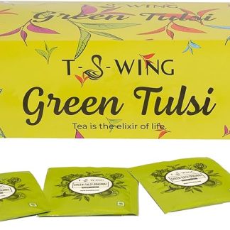 TeaSwan Premium Green Tulsi Tea | 100 Tea Bags | For Digestion, Immunity and Weight Loss