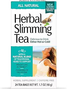 21st Century Slimming Tea, Natural, 24 Count (Pack of 3)