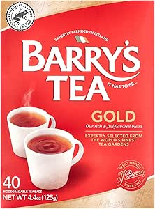 Barry's Tea Barry's Gold Tea 40 bags 125g champagne flutes