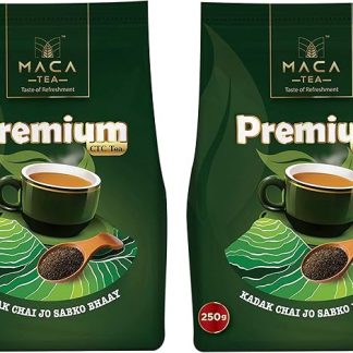 MACA TEA Premium Ctc Tea, Anti-Inflammatory In Nature, Assam Grown Loose Leaves, Black Tea, 250 Gm Pack Of 2.