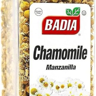 Badia Chamomile Flowers Loose Dried, Flor de Manzanilla Kosher 3.5 oz Jar