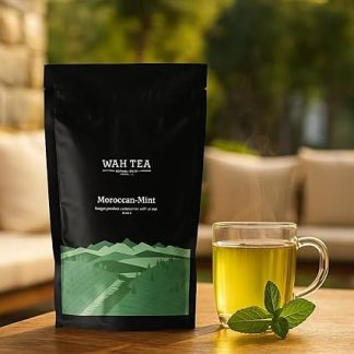 Wah Tea Moroccan Mint Leaves | Zero Calories | Hand-Plucked Leaf | 100% Natural Anti-Oxidants | Weedicide & Pesticide Free | De-Stress & Re-Energize | Aroma Of Kangra Valley | 100G