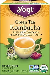 Yogi Tea, Green Tea Kombucha, 16 Count
