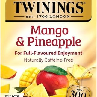 Twinings Herbal Tea, Mango & Pineapple, Caffeine-Free, 20 Tea Bags, 1.69 oz (48 g)