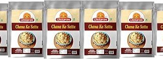 GFP Bhind Chana Sattu/Pure Chana Sattu/Roasted Gram Flour/Organic kala Chana Sattu No Additives or Preservatives/Unadulterated/Instant Food Drink Sattu-1440g(pac 6x 240g)