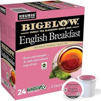 Bigelow English Breakfast Tea K-cup for Keurig Brewers, 24 Count (Pack of 1)