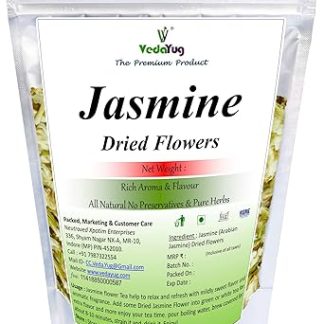 VY VedaYug Pure Jasmine Flower || Herbal Tea - Anti Oxidants Tea For Slimming Body And Stress Relief | 20G