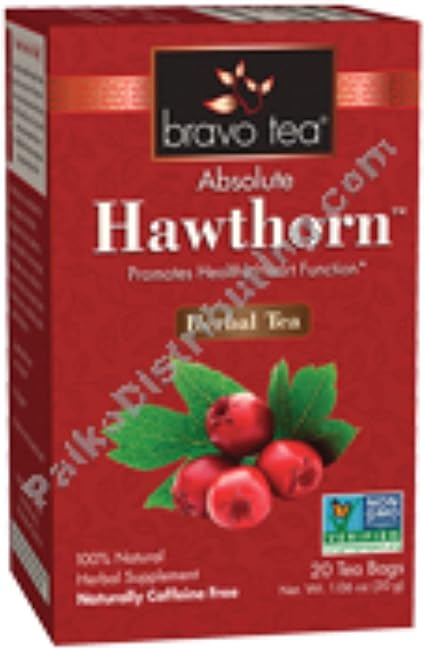 Bravo Tea Absolute Hawthorn Berry Tea Caffeine Free, 20 Tea Bags, 20 Count