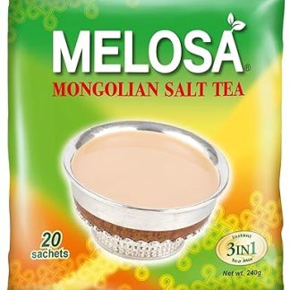 BARA SINGHA Melosa, Mongolian Salt Butter Tea Po Cha - Instant 3 in 1 Mix, 240 Gram