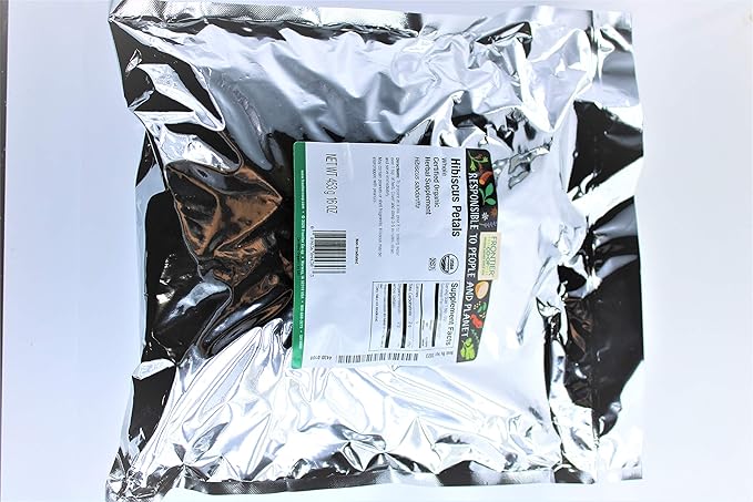 Frontier Bulk Hibiscus Petals Whole ORGANIC, 1 lb Bulk Bag