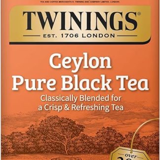 Twinings 100% Pure Black Tea, Ceylon Orange Pekoe 20 Tea Bags