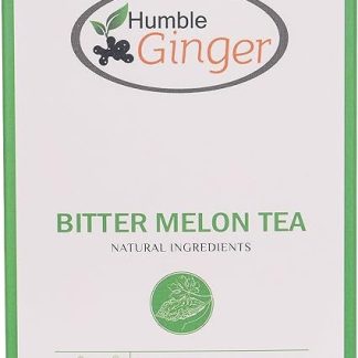 Humble Ginger Bitter Melon Tea, 3x30, 90gram, Pure Small Green Bitter Gourd, Healthy Blood Sugar and Cholesterol