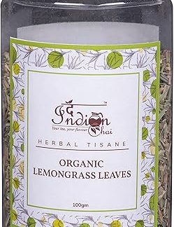 The Indian Chai - Organic Lemongrass Tea Loose Leaves 100G,Caffeine Free 100 G (Pack Of 1)