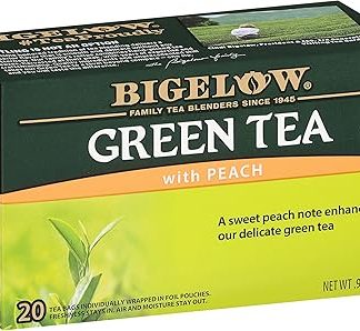 Bigelow Green Tea w/ Peach Tea Bags, 20 ct