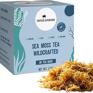 Sea Moss Tea, Pure Wildcrafted Sea Moss Tea 92 Minerals - 30 Sea Moss Tea Bags
