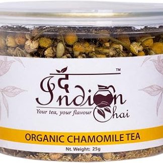 The Indian Chai - Organic Chamomile Tea, Herbal Tea, Whole Flowers, Caffeine Free, 25G