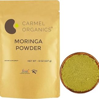 Organic Moringa Leaves Powder (8 Ounce)| Non GMO | Kosher | Vegan | Super Food for Smoothies and Drinks
