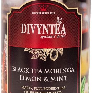 DIVYNTEA Loose Leaf Natural Black Tea Moringa & Lemon Miracle Tea (75 G)