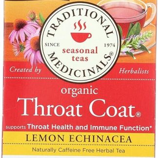 Traditional Medicinals Tea Throat Coat Lemon