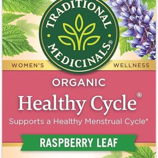 Traditional Medicinals Tea, Organic Healthy Cycle, Supports Healthy Menstrual Cycles, Includes Spearmint,16 Tea Bags