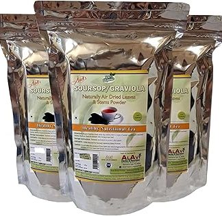 Alavi's Soursop / GRAVIOLA 240 Dry Leaves with Stems Powder (Pack of 3)