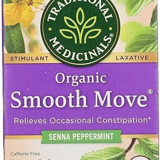 Traditional Medicinals Smooth Move Peppermint Laxative Tea Bio, 16 CT