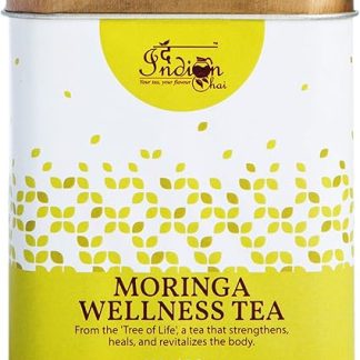 The Indian Chai - Moringa Wellness Tea 100G With Amla, Tulsi, Peppermint, Ginger Etc For Detox, Boosts Energy, Helps Remove Toxins And Supports Weight Loss 100 G (Pack Of 1)