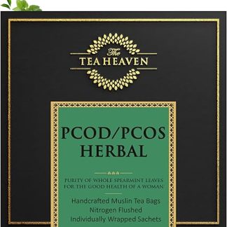 The Tea Heaven | Tea Gift - Pcos/Pcod Relief Herbal Tea-25 Tea Bags- Helps Acne, Unwanted Facial Hair Growth, Hair Loss 25 Count (Pack Of 1)