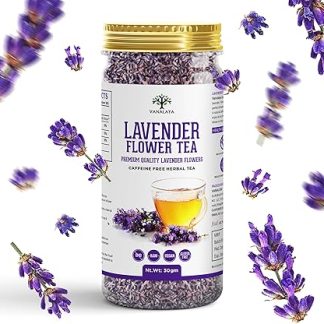 VANALAYA Organic Lavender Flower Tea From Sun Dried Lavender Flowers For Stress Relief 30Gm 30 G (Pack Of 1)