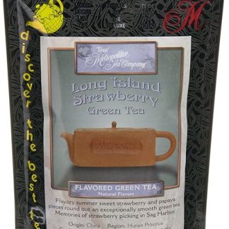 Metropolitan Tea Discovery Loose Tea Pack, Long Island Strawberry Flavored Green, 100gm