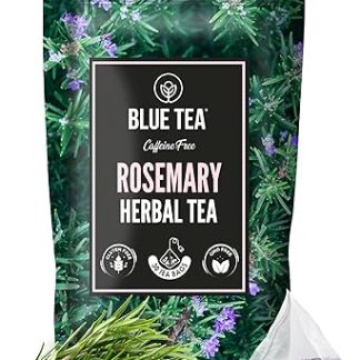 BLUE TEA - Rosemary Tea - 30 Tea Bags - Plant Based | SUPPORTS HAIR GROWTH | Suitable For All Hair - Herbal Tea Leaf Based - Top Grade Leaf - Caffeine Free - Non-Bitter | For Men & Women