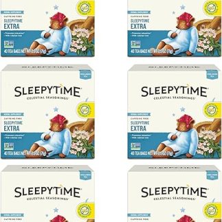 Celestial Seasonings Wellness Tea, Sleepytime Extra, Caffeine Free Sleep Tea, 40 Tea Bags (Pack of 6)
