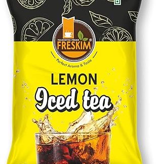 FRESKIM Premium Lemon Iced Tea Premix | Lemon Iced Tea Powder | Iced Tea | 1Kg Pack | Perfect Aroma & Taste | Instant Ice Tea | Readymade Chai