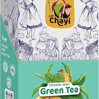 Chayi The Organic Herbal Exotic Orange Mint Tea, Assam's Hand-Grown Spearmint Flavour Loose Tea Leaves, Caffeine Free, Non-Gmo Healthy Aromatic Beverage (75 Gm, Pack Of 1)