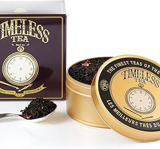 TWG Tea Timeless Tea, Loose Leaf Black Tea Blend In Caviar Gift Tea Tin, 100G
